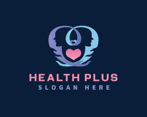 Mental Health Heart logo design