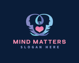 Neurological - Mental Health Heart logo design