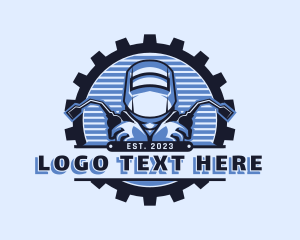 Garage - Machinist Cog Welding logo design