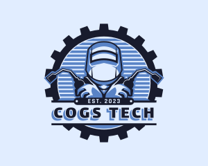 Machinist Cog Welding logo design