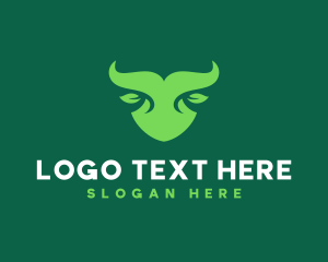 Healthy - Nature Bull Horns logo design