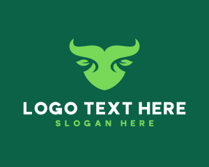 Organic - Nature Bull Horns logo design