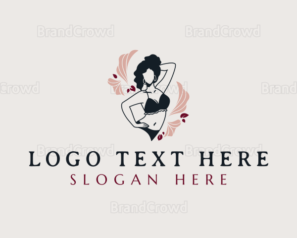 Bikini Woman Lingerie Logo