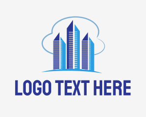 Cloudy Metropolis Buildings  Logo