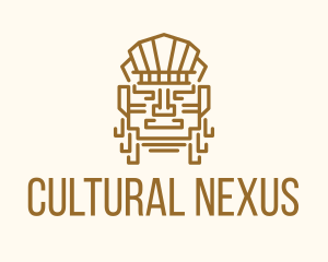 Culture - Mayan Warrior Head logo design