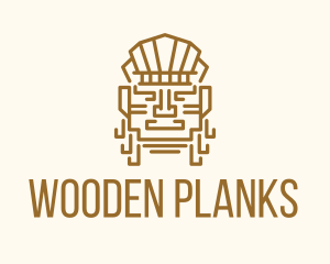 Mayan Warrior Head logo design