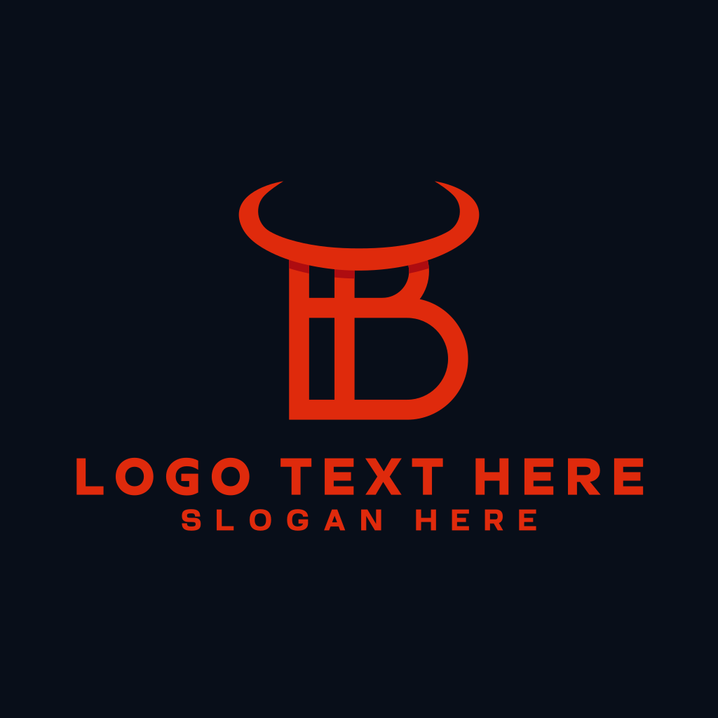 Red Horn Letter B Logo | BrandCrowd Logo Maker