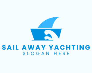 Wave Boat Cruise  logo design