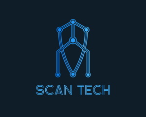 Scanner - Computer Technology Defense logo design