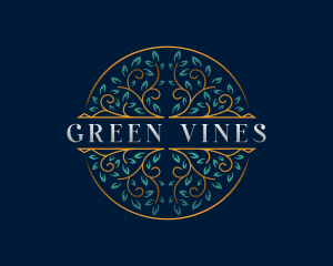 Luxury Nature Vines logo design