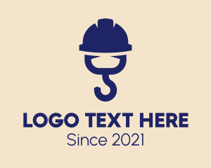 Construction - Blue Hook Construction logo design