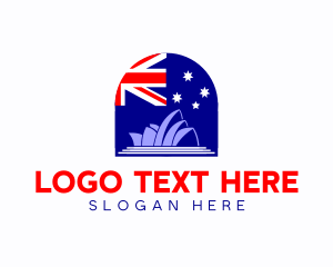 Theater - Australia Landmark Tourism logo design