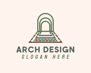 Arch - Brick Flooring Arch logo design