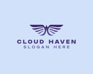 Heaven - Heavenly Wings Angel logo design