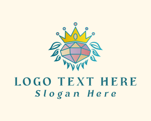 Diamond - Diamond Crown Wreath logo design