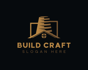 House Building Real Estate logo design