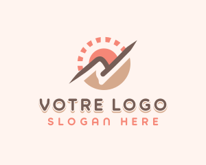 Mountain Peak Hiking Logo