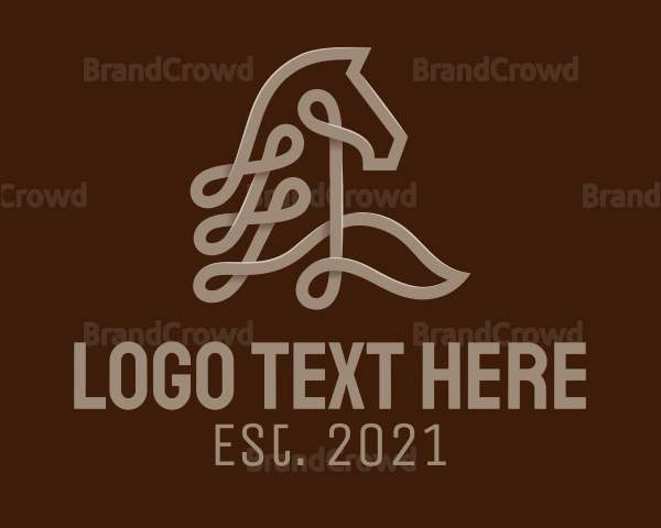 Brown Horse Loop Logo