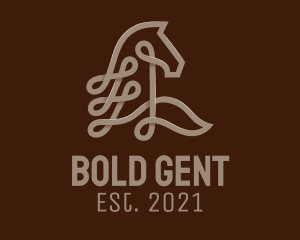 Brown Horse Loop logo design