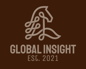 Asset Management - Brown Horse Loop logo design