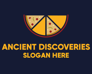 Pepperoni Pizza Slices logo design