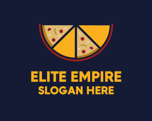 Pepperoni Pizza Slices logo design