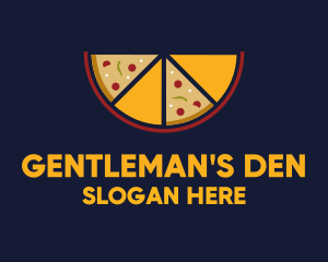 Pepperoni Pizza Slices logo design