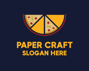 Pepperoni Pizza Slices logo design