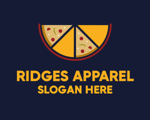 Pepperoni Pizza Slices logo design