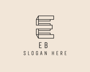 Construction Firm Renovation Letter E logo design