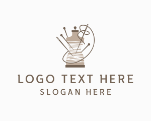 Rustic - Mannequin Pin Needle logo design