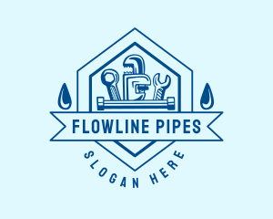 Pipe Plumbing Tools logo design