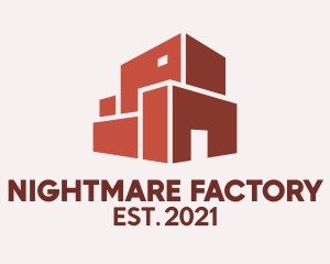 Red Building Warehouse  logo design