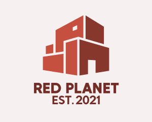 Red Building Warehouse  logo design