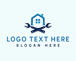 Pipe - Plumbing House Wrench logo design