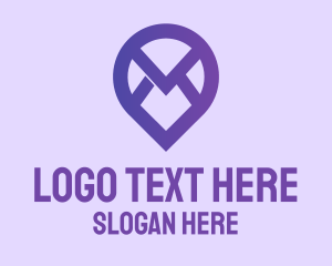 Purple Mail Location Logo