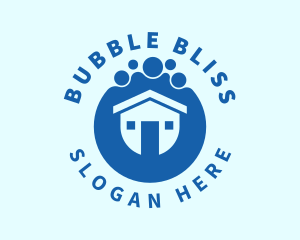 House Cleaning Bubbles  logo design