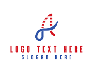 Election - Patriotic Wing Letter A logo design