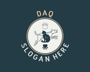 Dog Cat Paw Logo