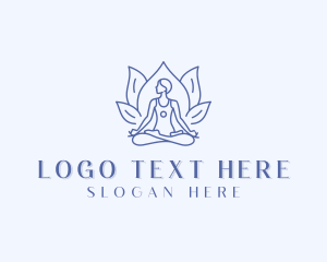 Flower - Mindfulness Healing Yoga logo design