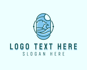 Coast - Ocean Surfing Waves logo design