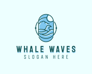 Ocean Surfing Waves logo design