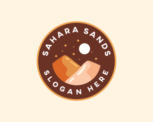 Sahara - Desert Night Dunes logo design