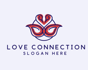 Dating - Romantic Swan Dating logo design