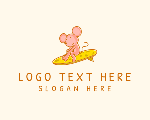 Mouse - Cheese Board Mouse logo design