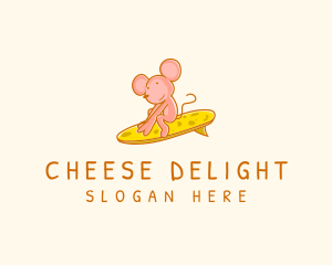 Cheese - Cheese Board Mouse logo design