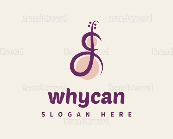 Abstract Violin Music Logo