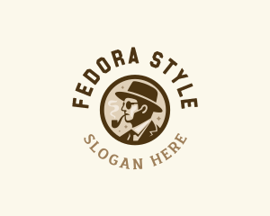 Smoking Pipe Gentleman logo design