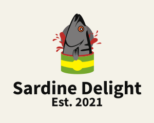 Sardine - Canned Sardine Fish logo design