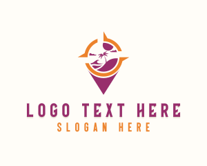 Locator - Tourist Adventure Traveler logo design